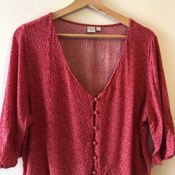 Simons / Red blouse - Picture 2 of 2